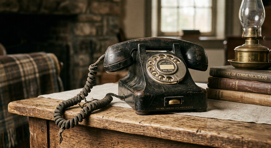 An old rotary phone, and a comparison, is your brain like a rotary phone or an updated smartphone