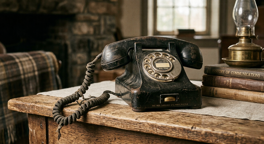 An old rotary phone, and a comparison, is your brain like a rotary phone or an updated smartphone