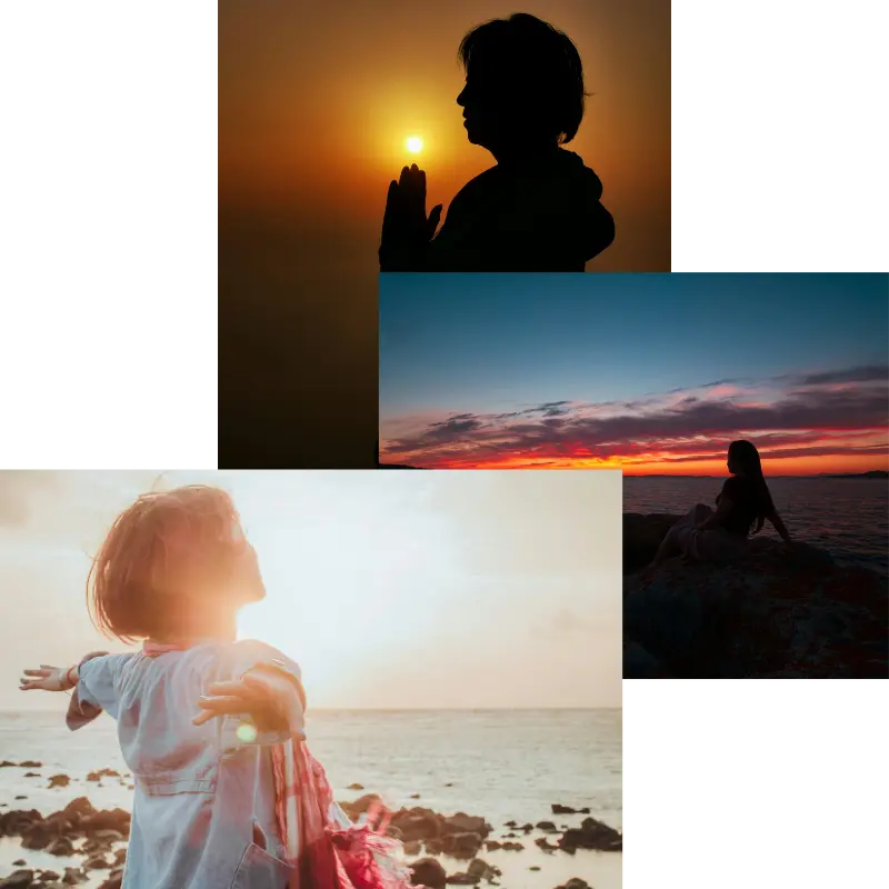Women enjoying nature