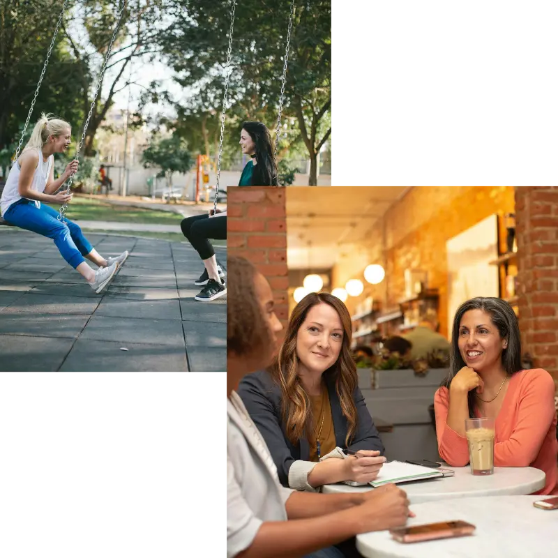 Women talking